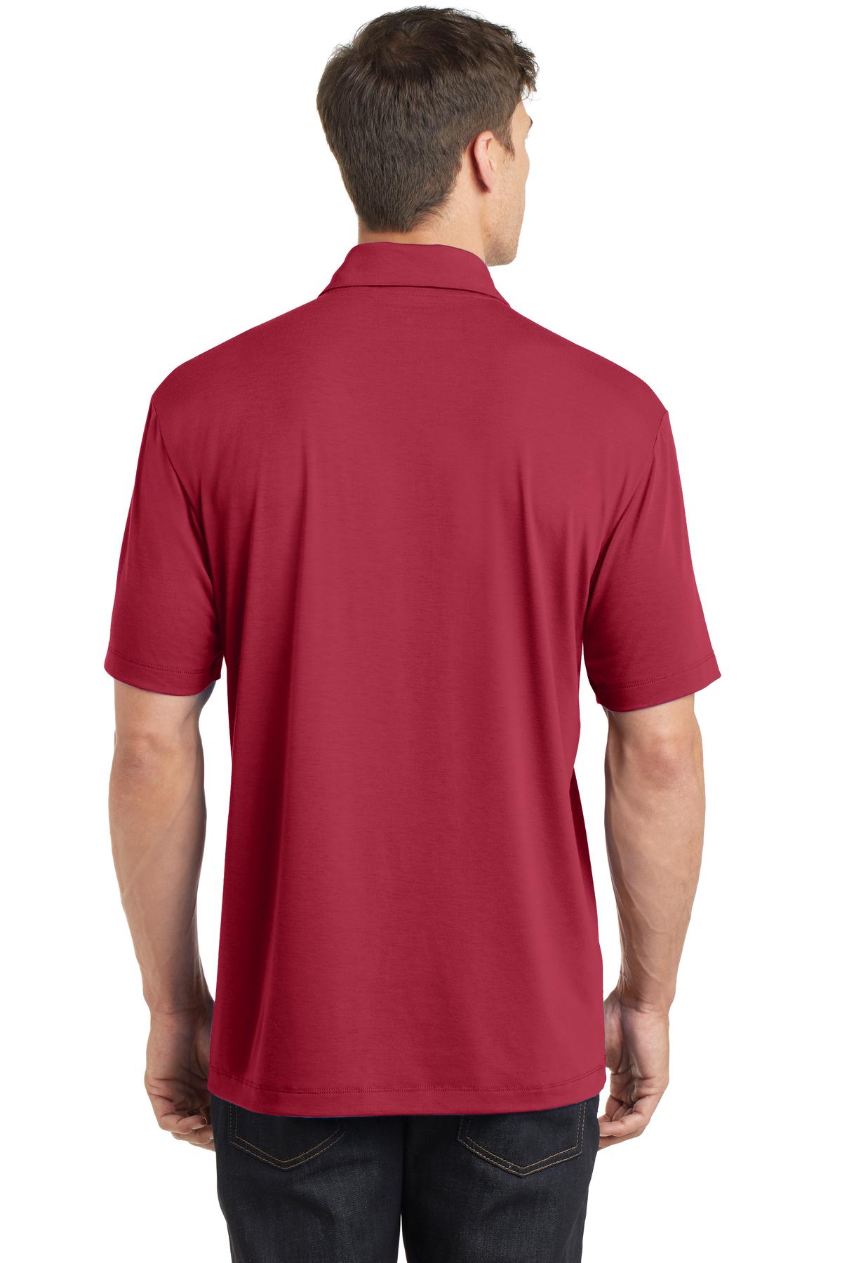 Chili Red Port Authority Cotton Touch Performance Polo. K568