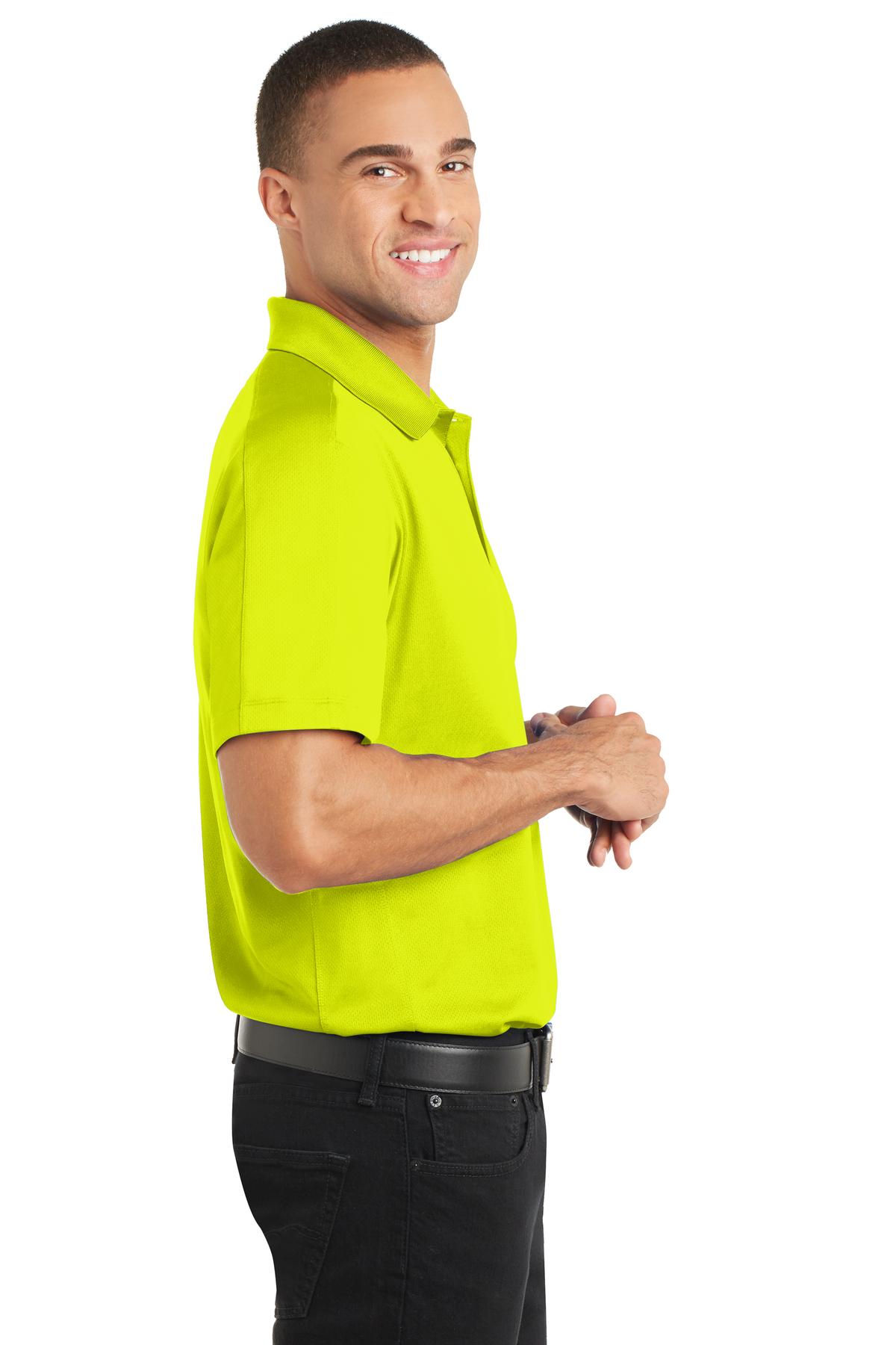 Citron Port Authority Diamond Jacquard Polo. K569