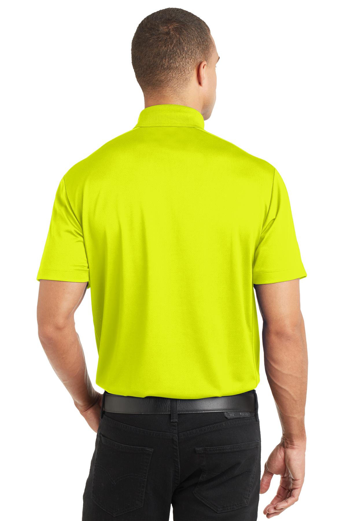 Citron Port Authority Diamond Jacquard Polo. K569