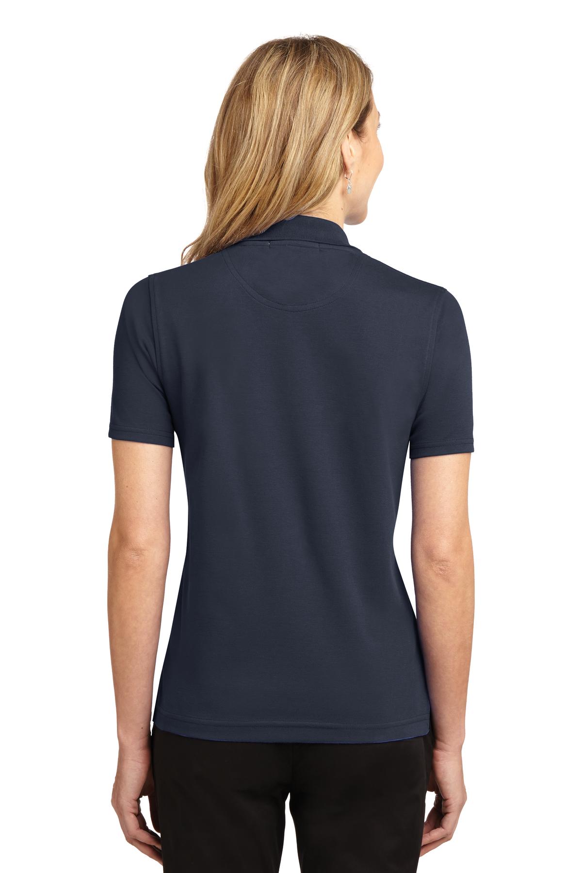 Classic Navy Port Authority Women's Rapid Dry Polo. L455