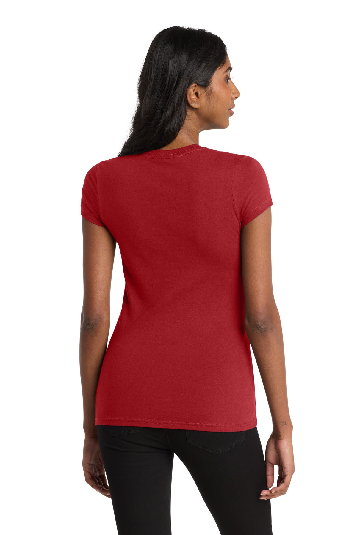 Classic Red District Women's Fitted Very Important Tee . DT6001