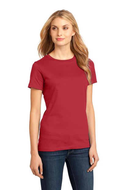 Classic Red District Women's Perfect Weight Tee. DM104L