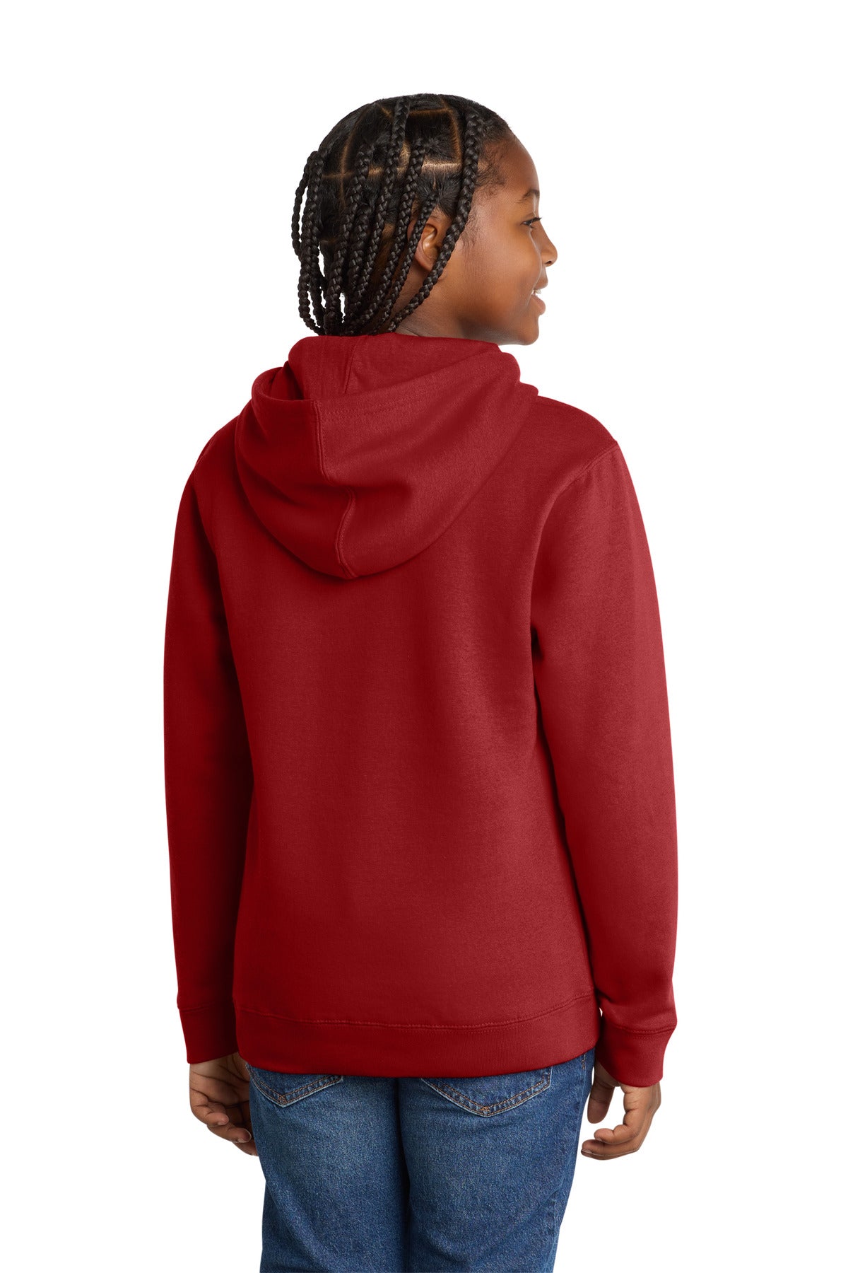 Classic Red District Youth V.I.T. Fleece Hoodie DT6100Y