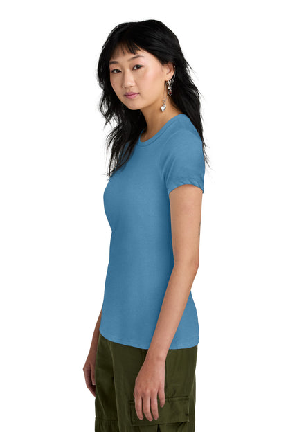 Clean Denim District Women's Perfect Weight Tee. DM104L