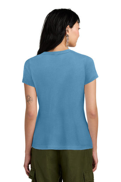 Clean Denim District Women's Perfect Weight Tee. DM104L
