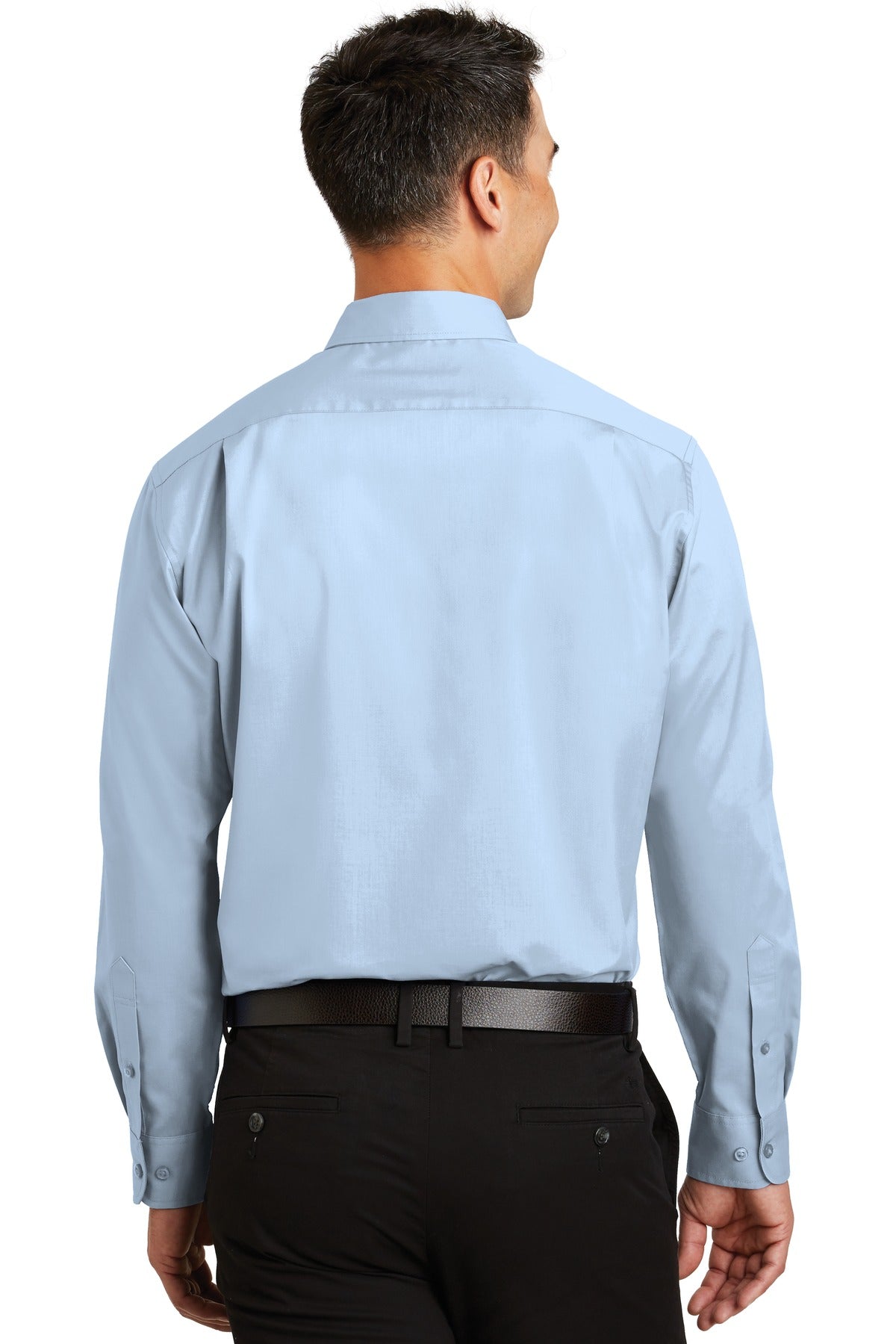 Cloud Blue Port Authority SuperPro Twill Shirt. S663