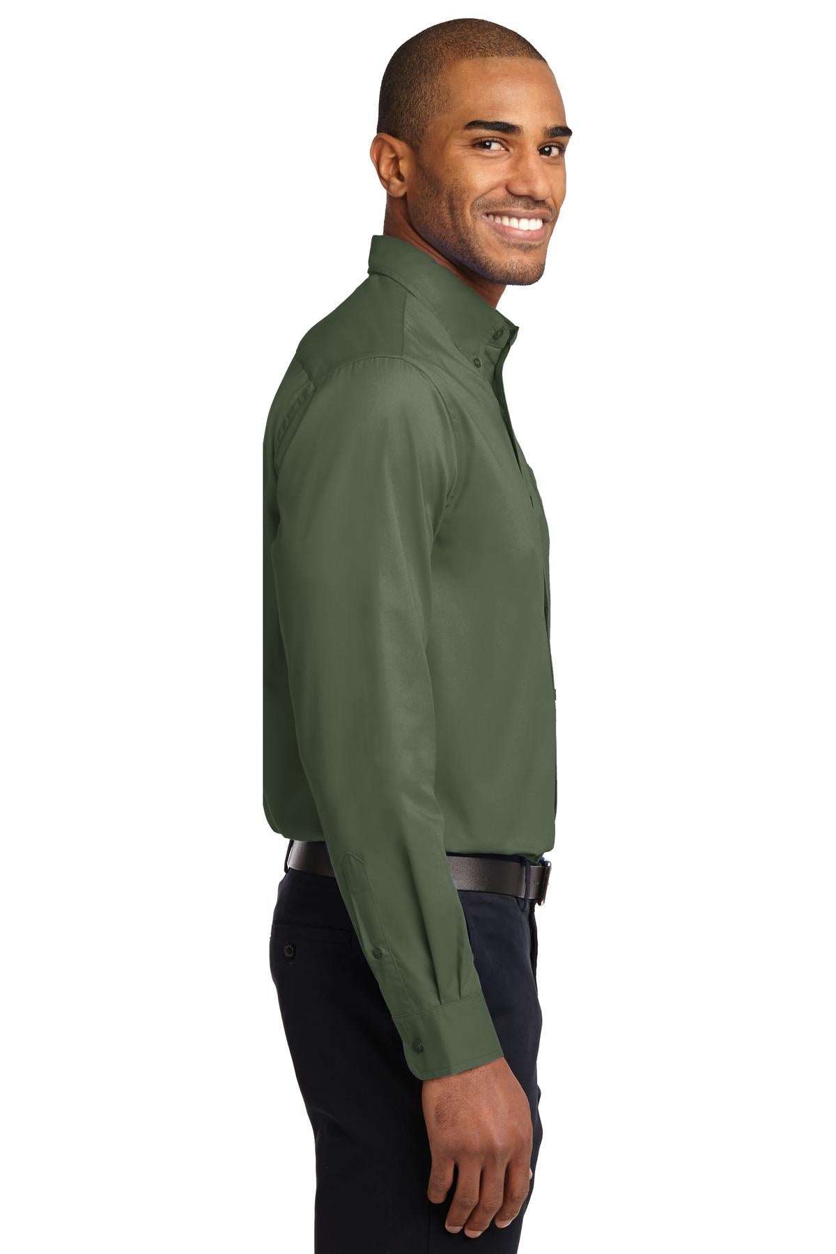 Clover Green Port Authority Extended Size Long Sleeve Easy Care Shirt S608ES