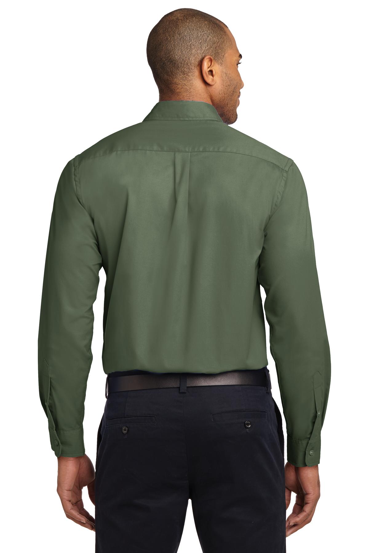 Clover Green Port Authority Extended Size Long Sleeve Easy Care Shirt S608ES