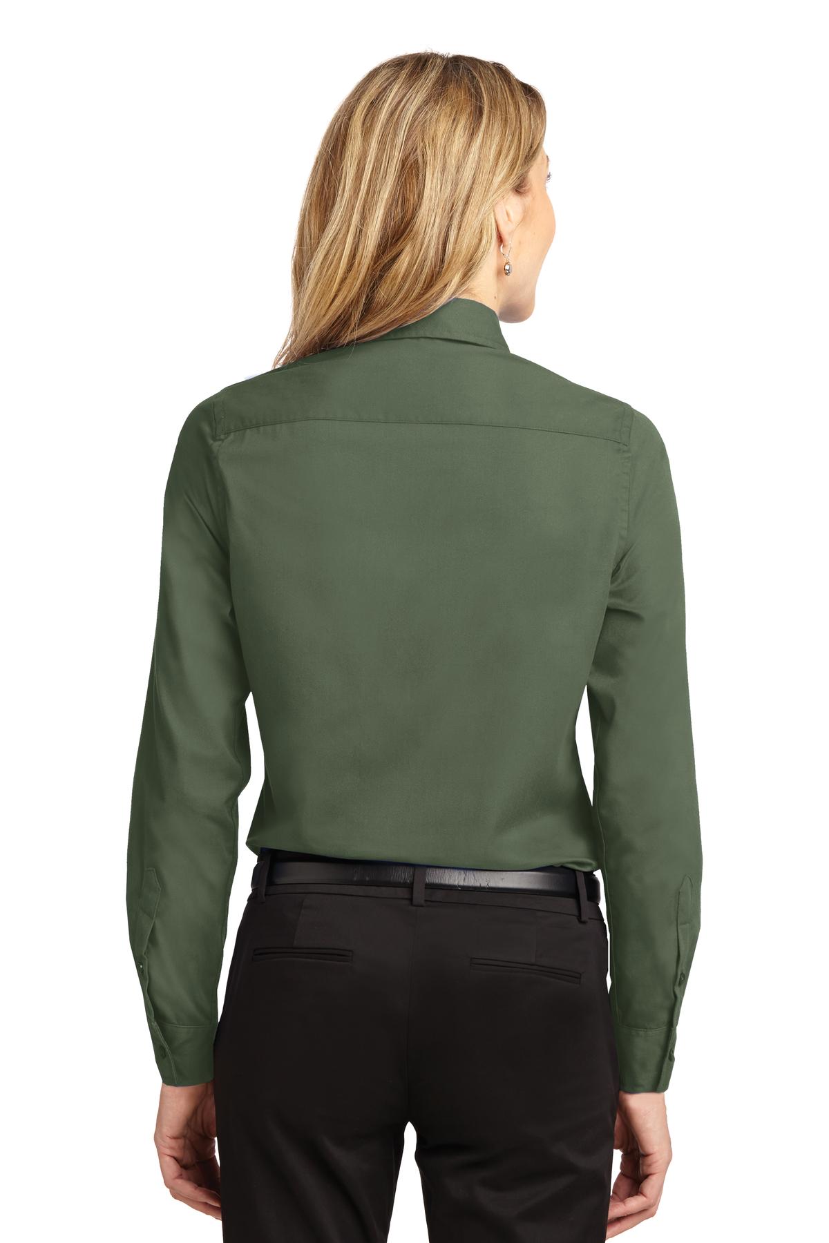 Clover Green Port Authority Women's Long Sleeve Easy Care Shirt. L608