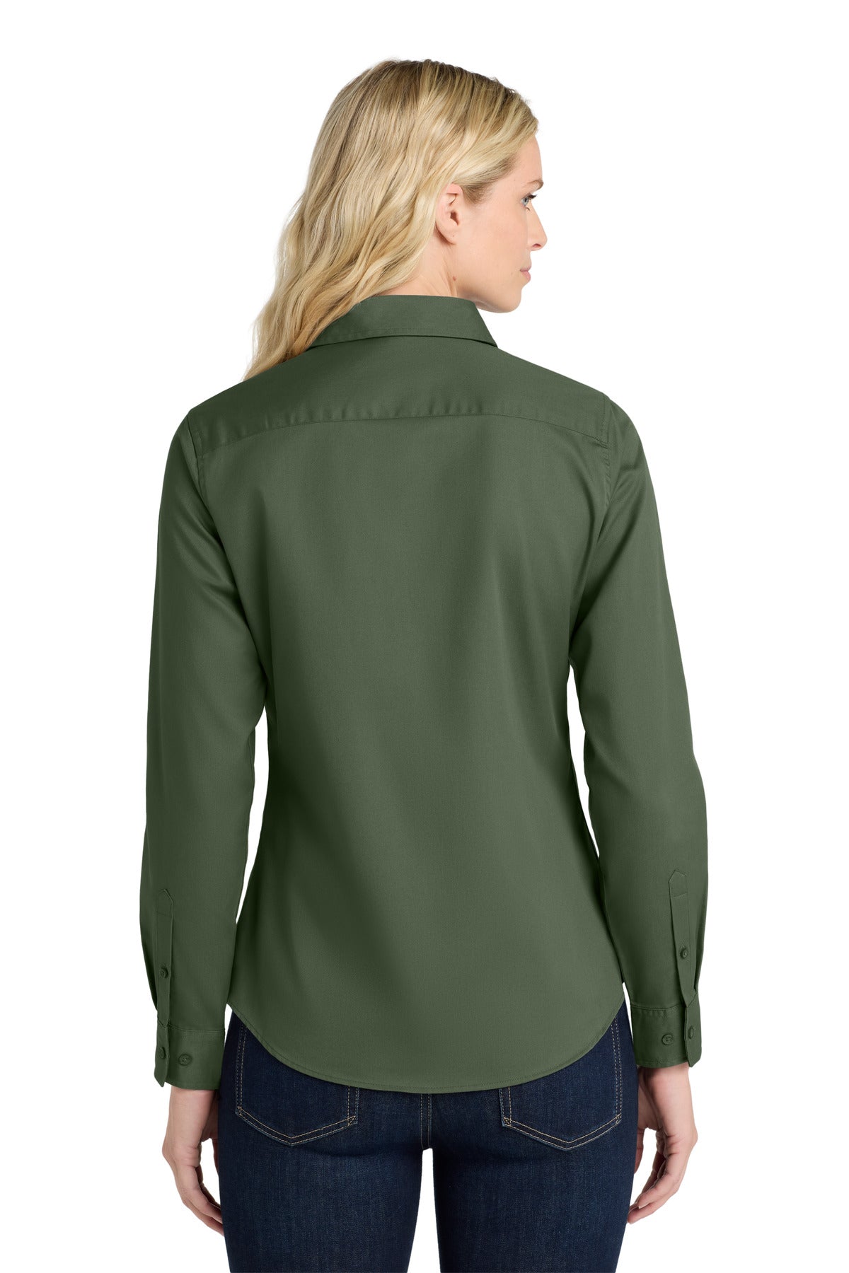 Clover Green Port Authority Women's Long Sleeve Easy Care Shirt. L608