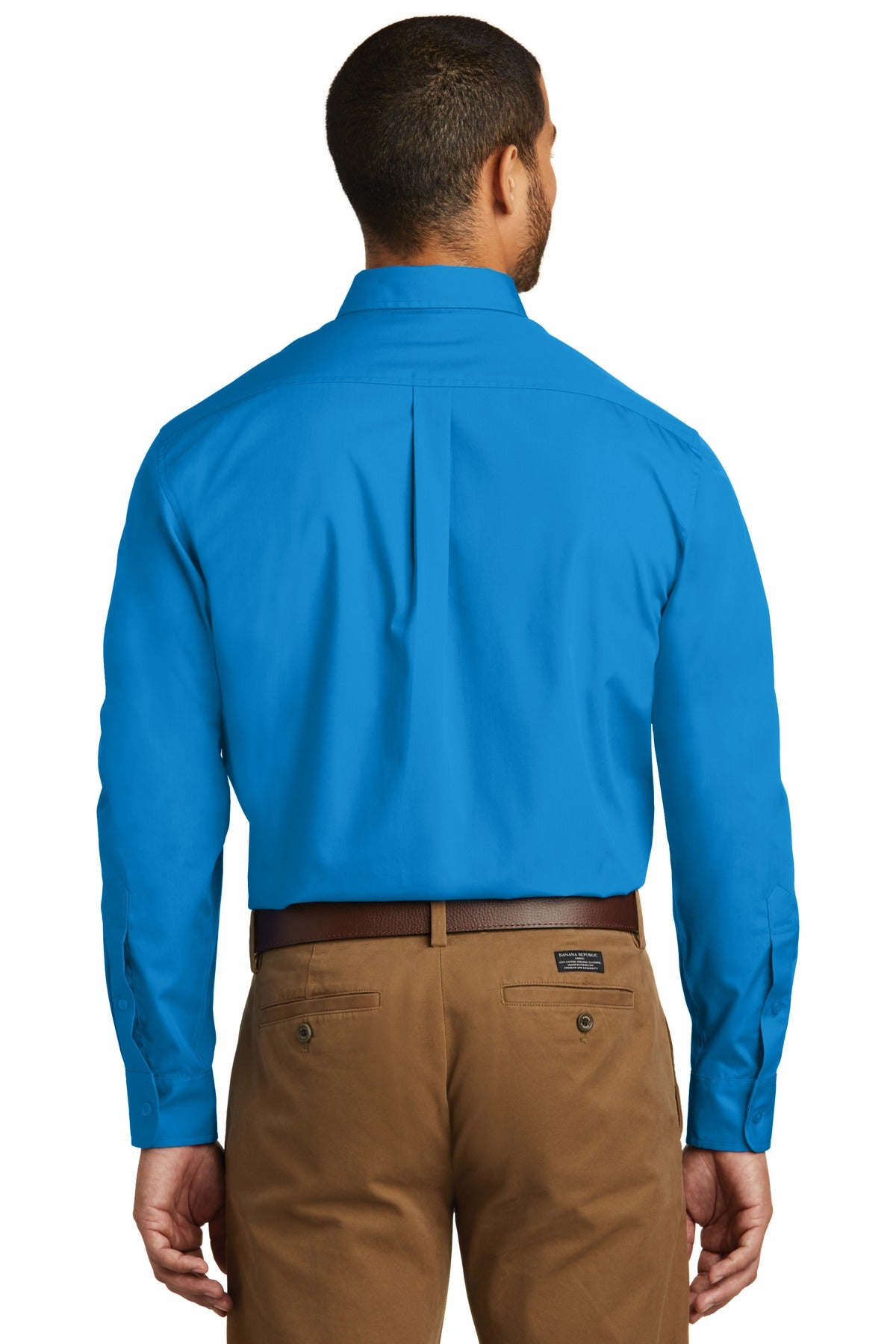 Coastal Blue Port Authority Long Sleeve Carefree Poplin Shirt. W100
