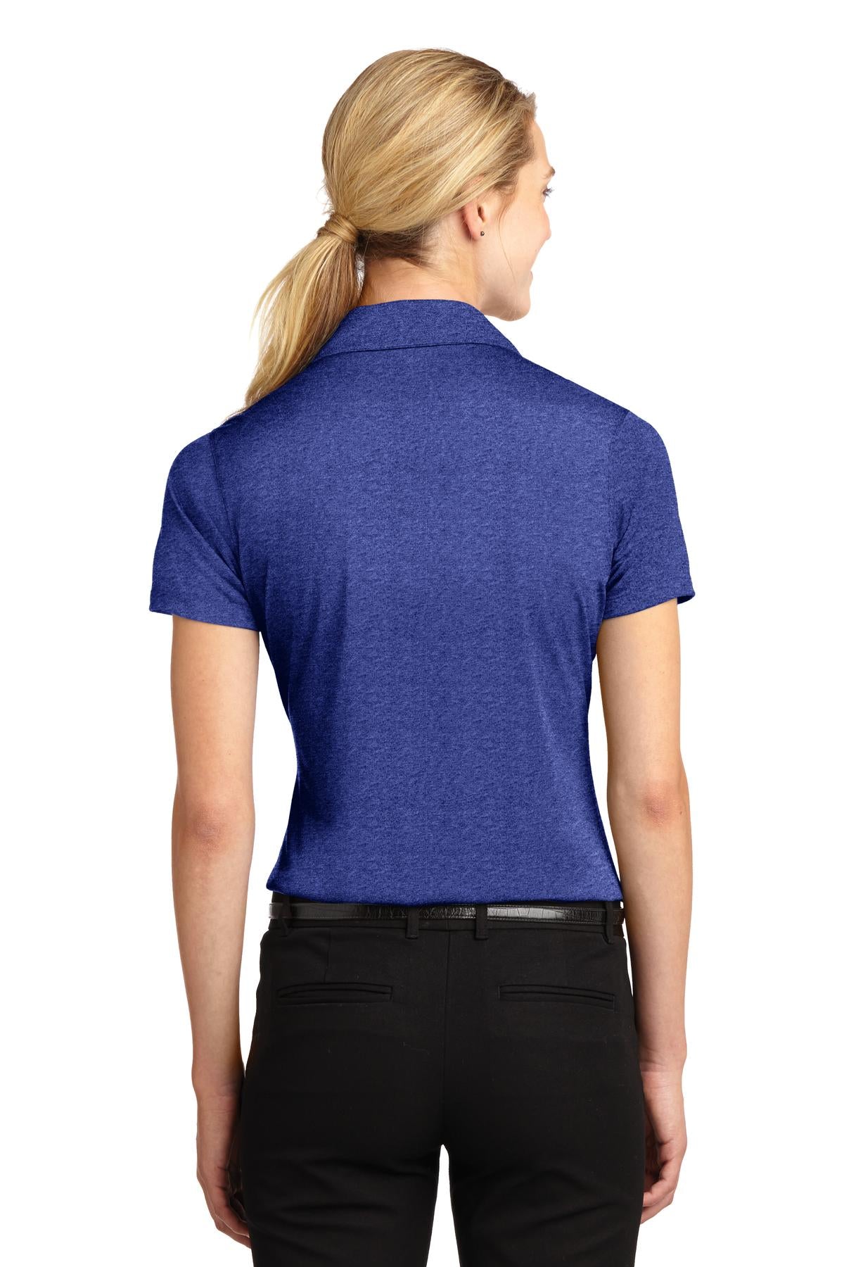 Cobalt Hthr Sport-Tek Women's Heather Contender Polo. LST660