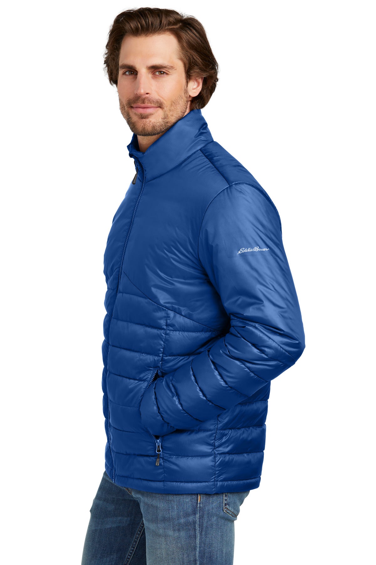 CobaltBl Eddie Bauer Quilted Jacket EB510