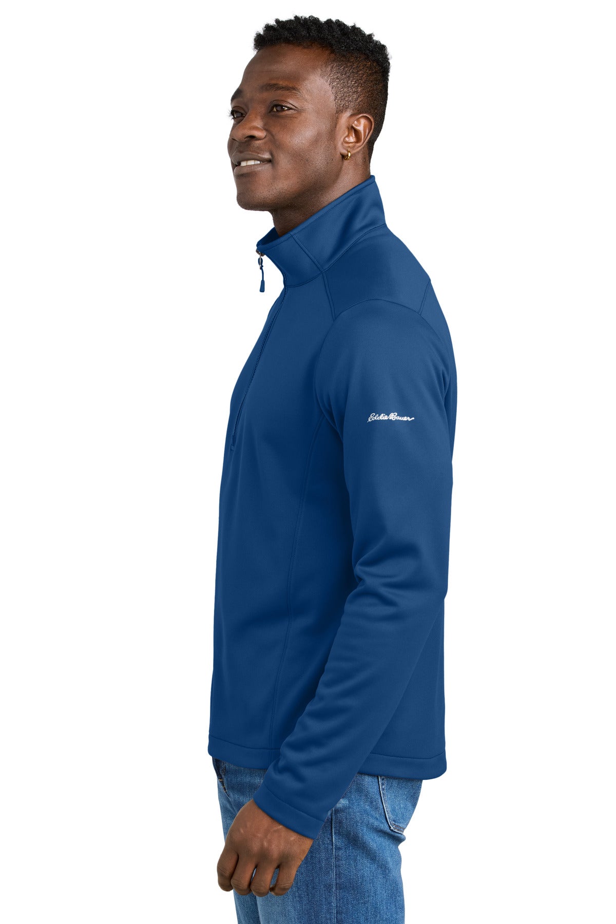 CobaltBl Eddie Bauer Smooth Mid Layer Fleece 1/2-Zip EB2360