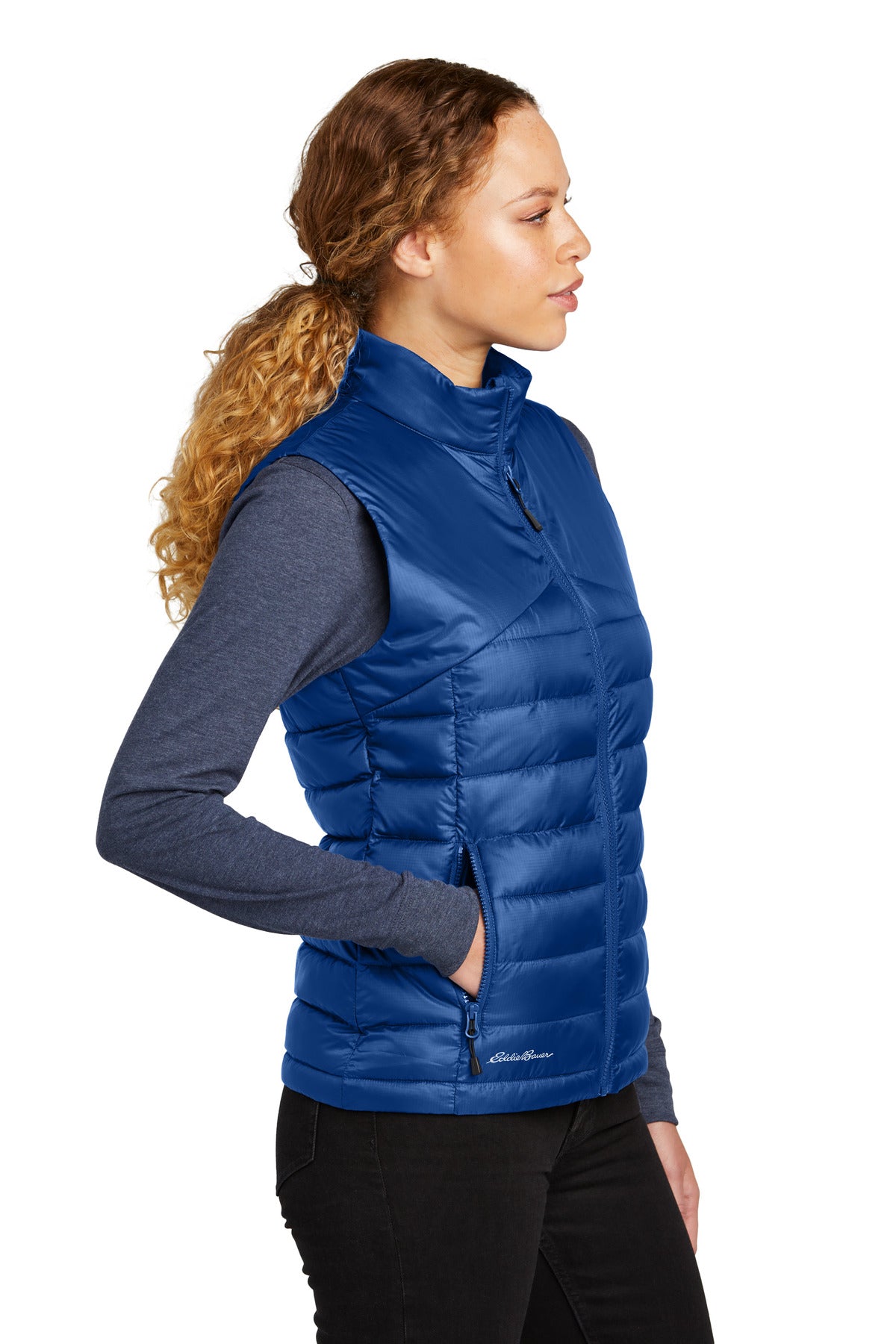 CobaltBl Eddie Bauer Women's Quilted Vest EB513