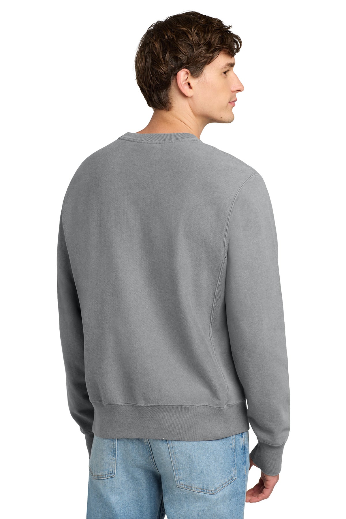 Concrete Champion Reverse Weave Garment-Dyed Crewneck Sweatshirt. GDS149