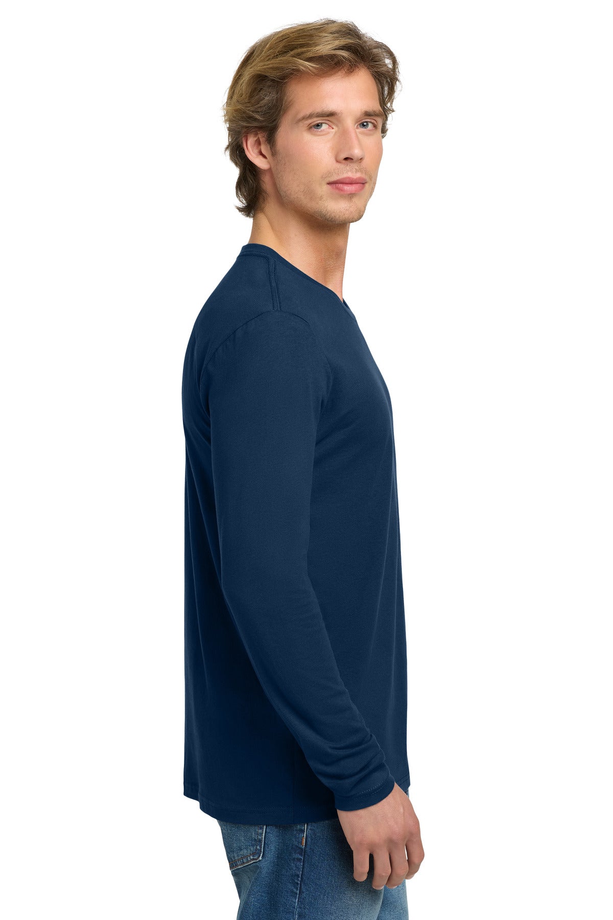 CooBlue Next Level Apparel Cotton Long Sleeve Tee. NL3601