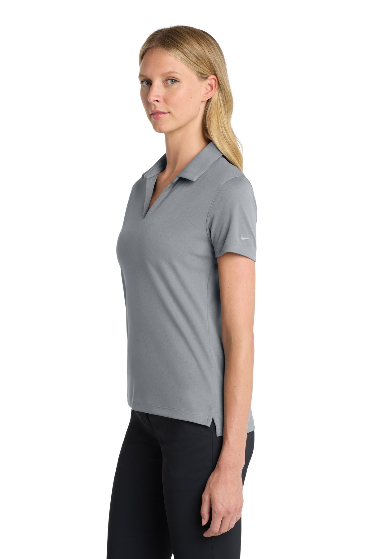 CoolGrey Nike Women's Dri-FIT Micro Pique 2.0 Polo NKDC1991