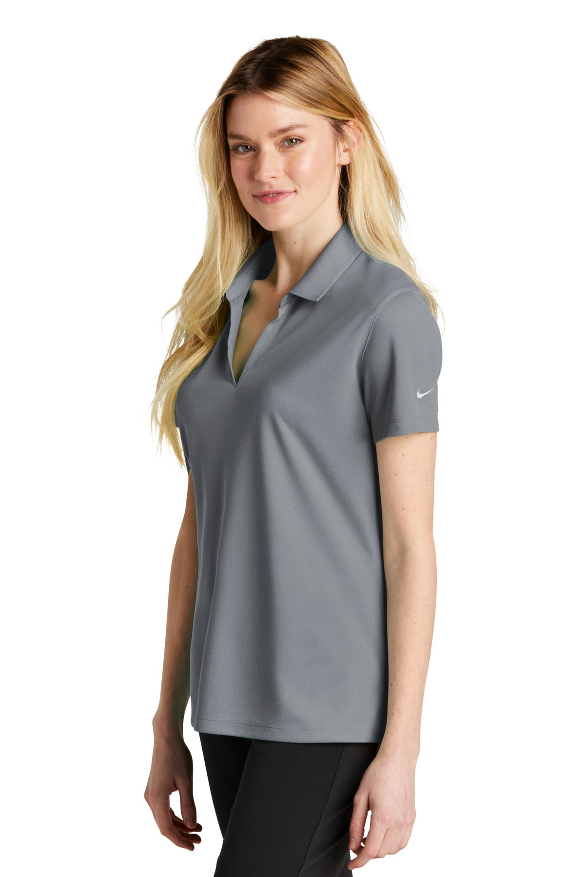CoolGrey Nike Women's Dri-FIT Micro Pique 2.0 Polo NKDC1991