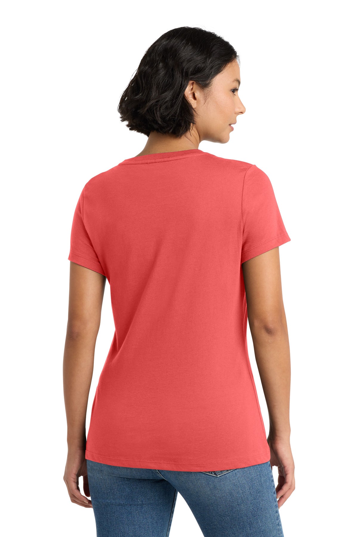 Coral District Women's Perfect Weight Tee. DM104L