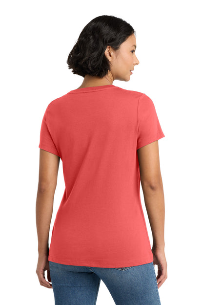 Coral District Women's Perfect Weight Tee. DM104L