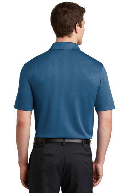 Court Blue Nike Dri-FIT Hex Textured Polo. NKAH6266