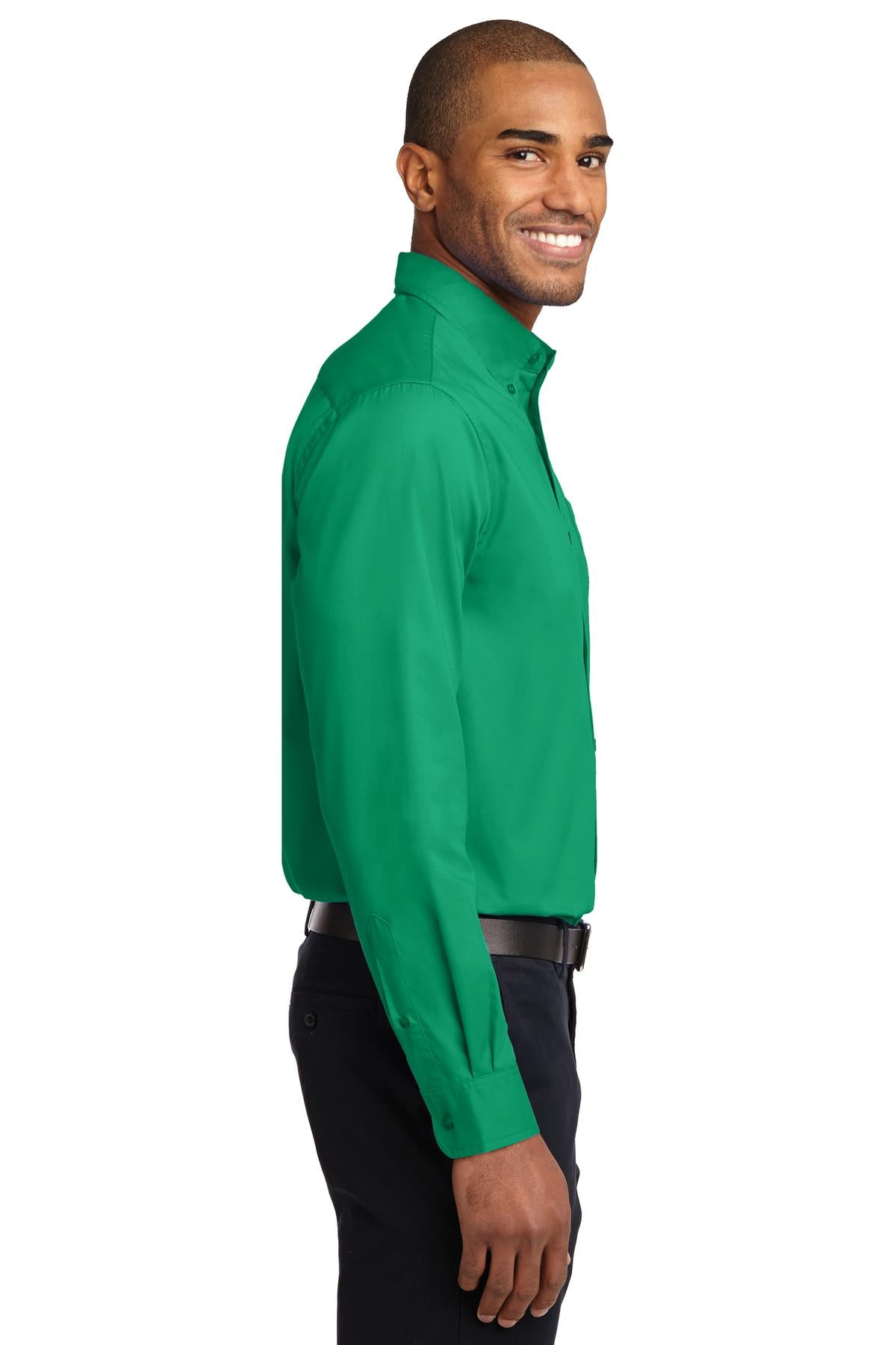 Court Green Port Authority Extended Size Long Sleeve Easy Care Shirt S608ES