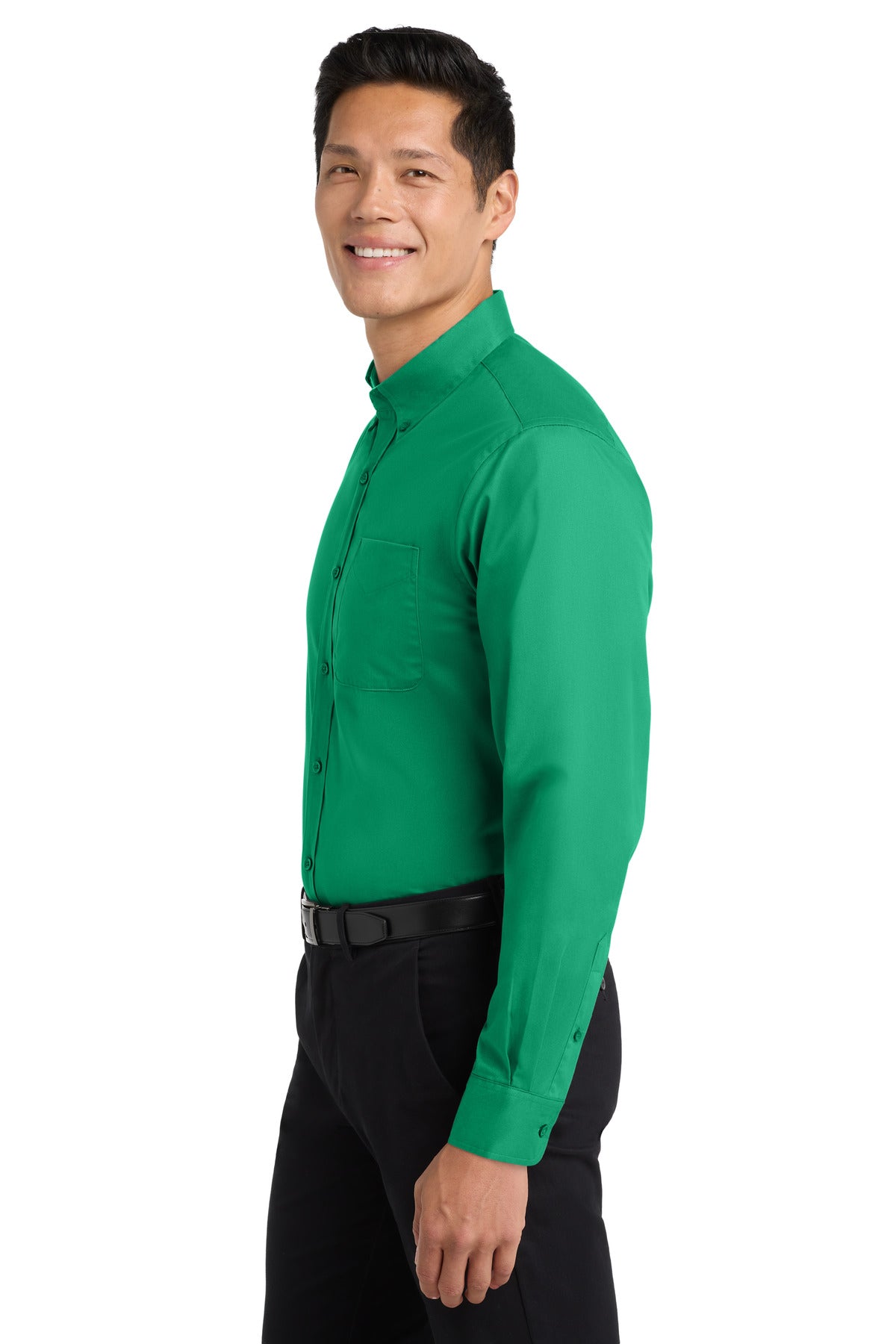 Court Green Port Authority Extended Size Long Sleeve Easy Care Shirt S608ES