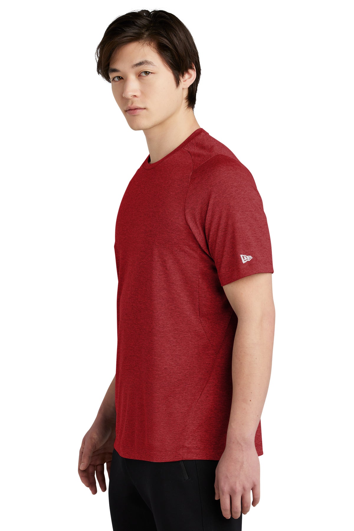 Crimson New Era Series Performance Crew Tee. NEA200