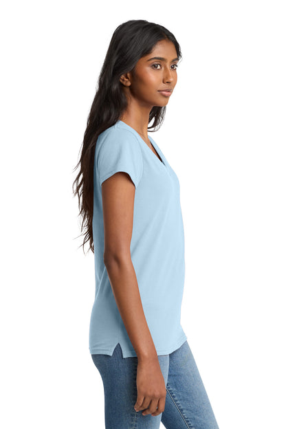 CrystlBlue District Women's Re-Tee V-Neck DT8001