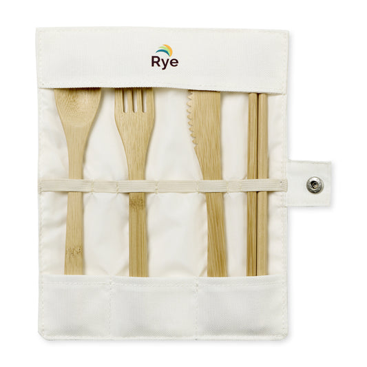 Natural Zero-Waste Bamboo Utensil Kit