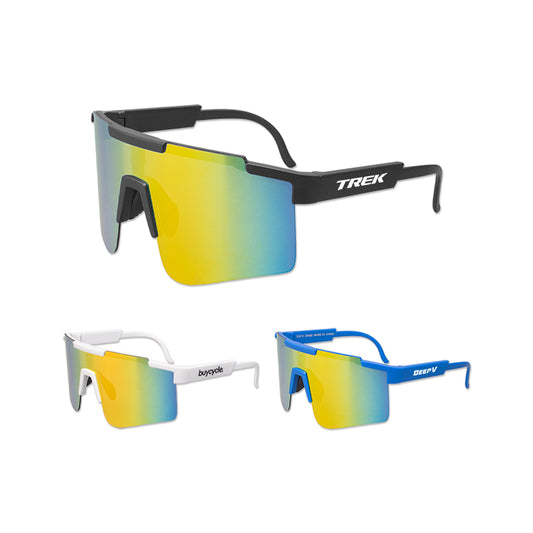 Black Sport Mirror Lens Sunglasses