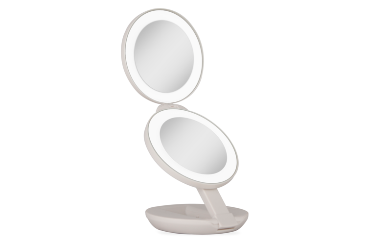 Zadro Lighted Travel Mirror with Magnification & Folding-to-Compact