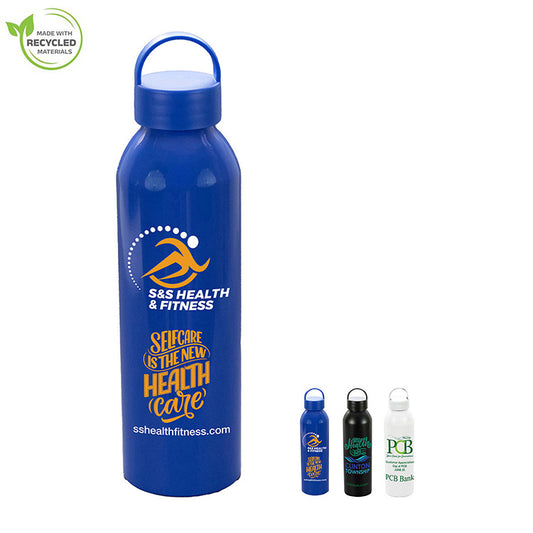 "GRAMBLER" 22 OZ Recycled RPET Aluminum Bottle With Carry Lid