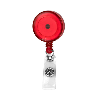 "Bellefontaine VL" 30” Cord Round Retractable Badge Reel and Badge Holder with Rotating Alligator Cl