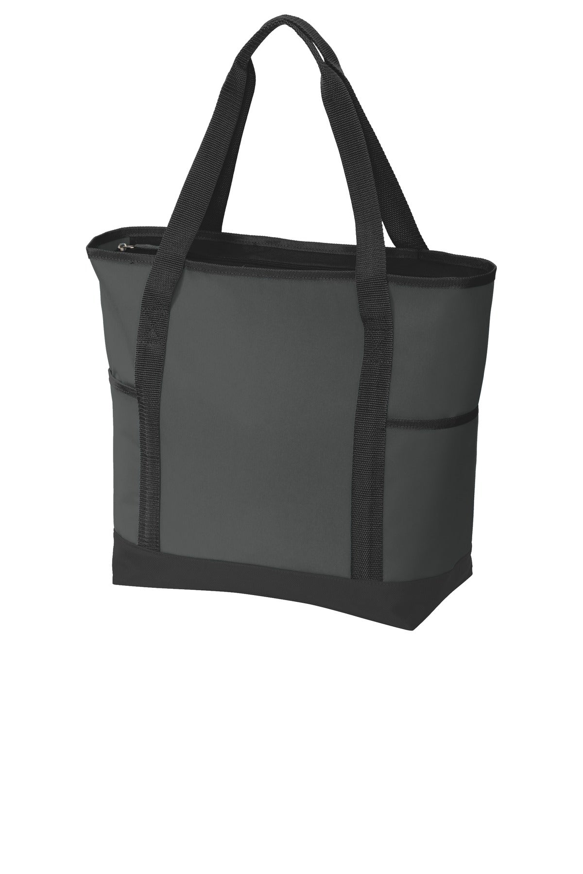 Dark Char/Blk Port Authority On-The-Go Tote. BG411