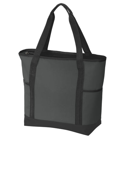 Dark Char/Blk Port Authority On-The-Go Tote. BG411