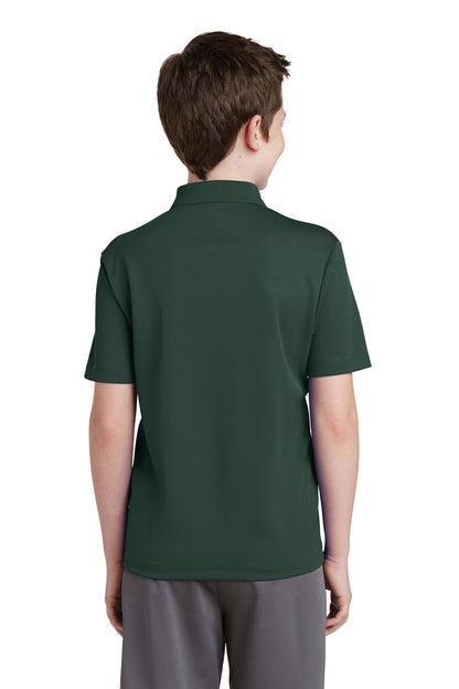 Dark Forest Gn Sport-Tek Youth PosiCharge RacerMesh Polo. YST640