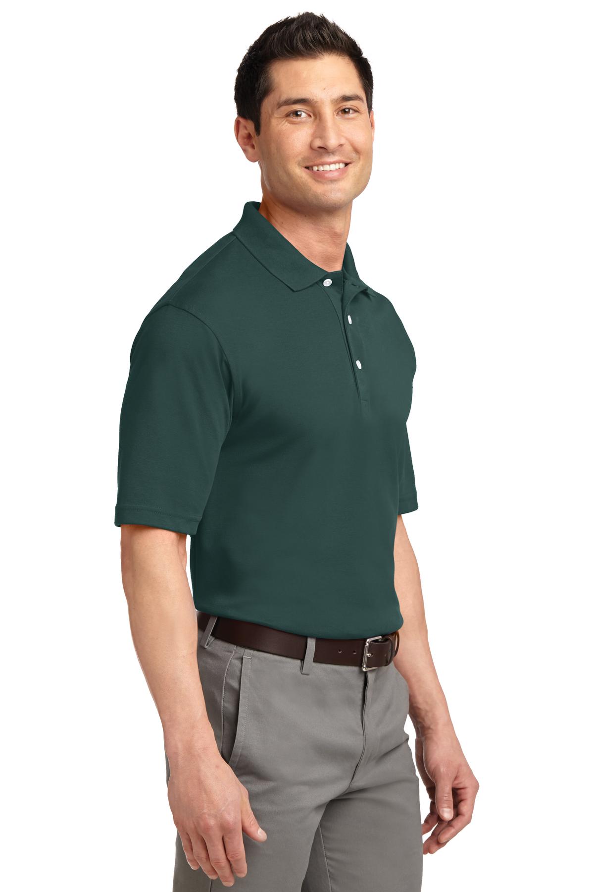 Dark Green Port Authority Rapid Dry Polo. K455