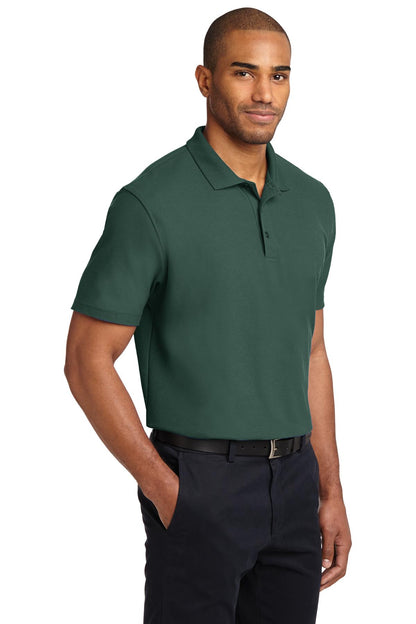 Dark Green Port Authority Stain-Release Polo. K510