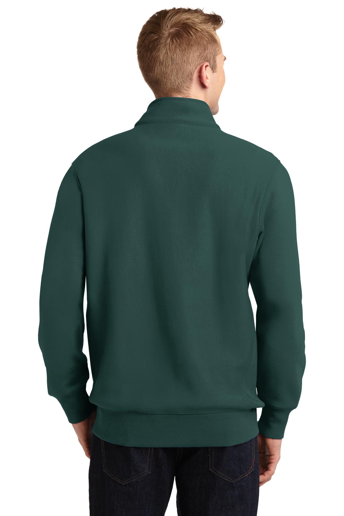 Dark Green Sport-Tek Super Heavyweight 1/4-Zip Pullover Sweatshirt. ST283