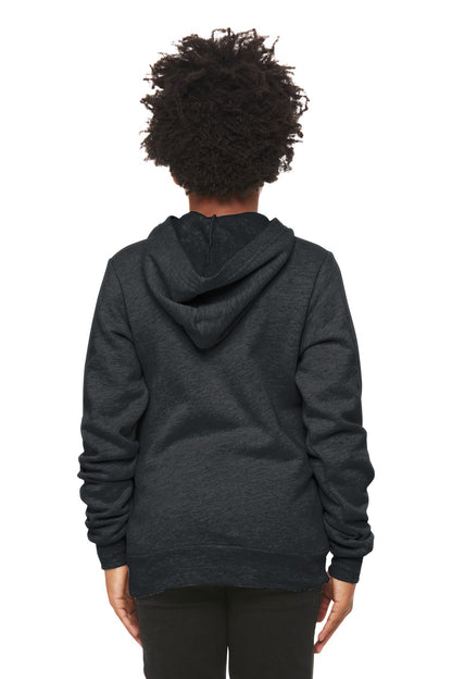 Dark Grey Ht BELLA+CANVAS Youth Sponge Fleece Pullover Hoodie BC3719Y