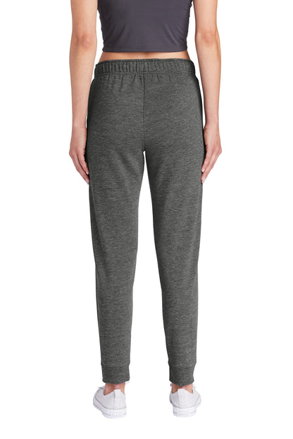 Dark Grey Hthr Sport-Tek Women's PosiCharge Tri-Blend Wicking Fleece Jogger LST299