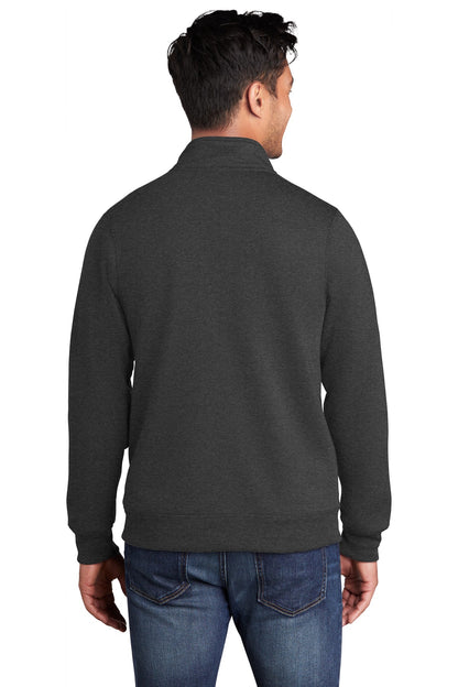 Dark Hthr Grey Port & Company Core Fleece Cadet Full-Zip Sweatshirt PC78FZ