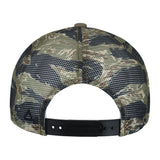 Dark Olive/Tiger Print Ahead Tiger Trucker plain