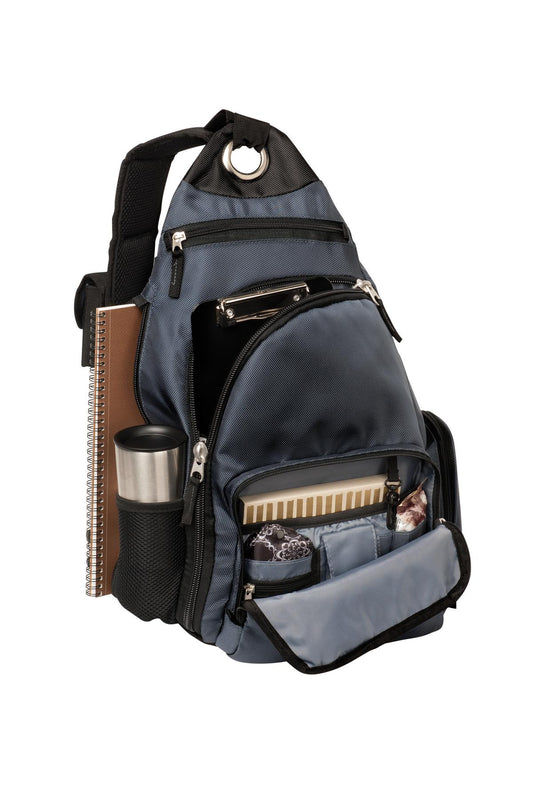 Dark Slate Port Authority Sling Pack. BG112