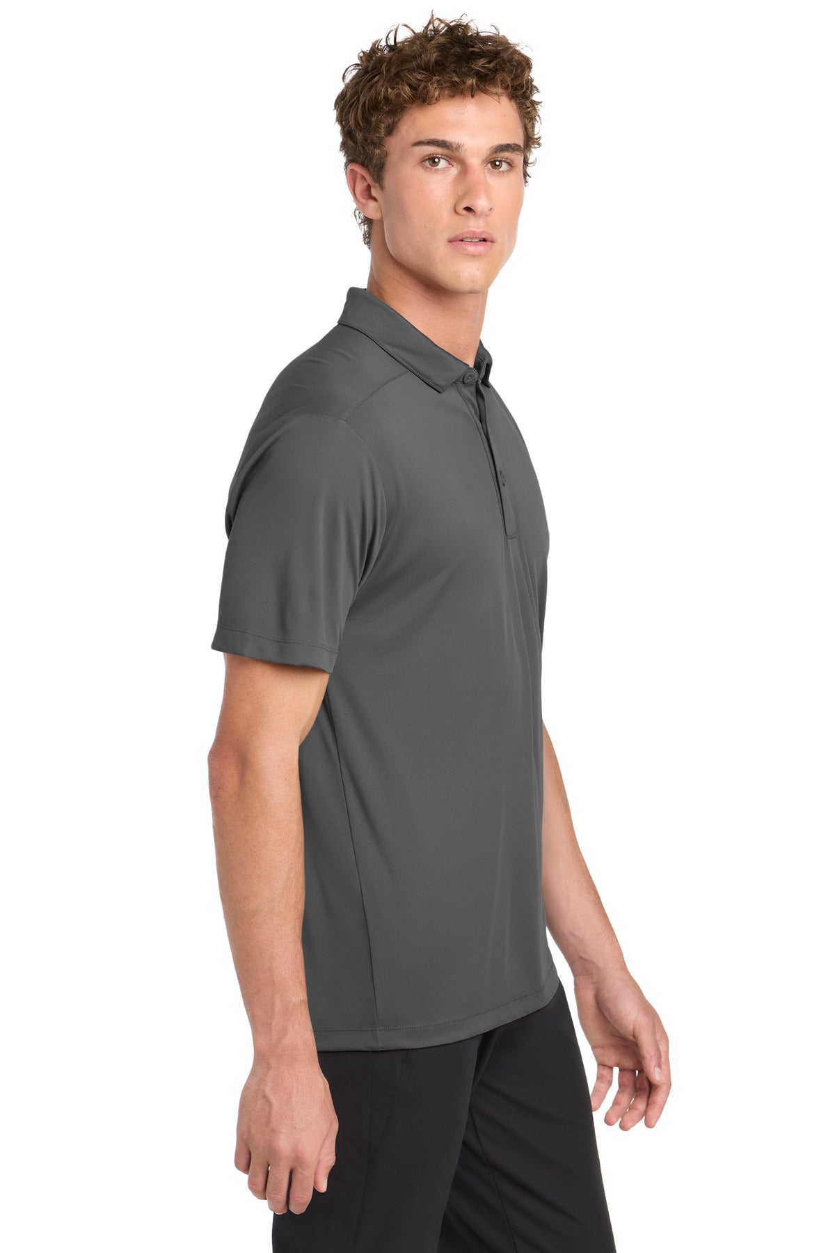 Dark Smoke Gry Sport-Tek Posi-UV Pro Polo. ST520