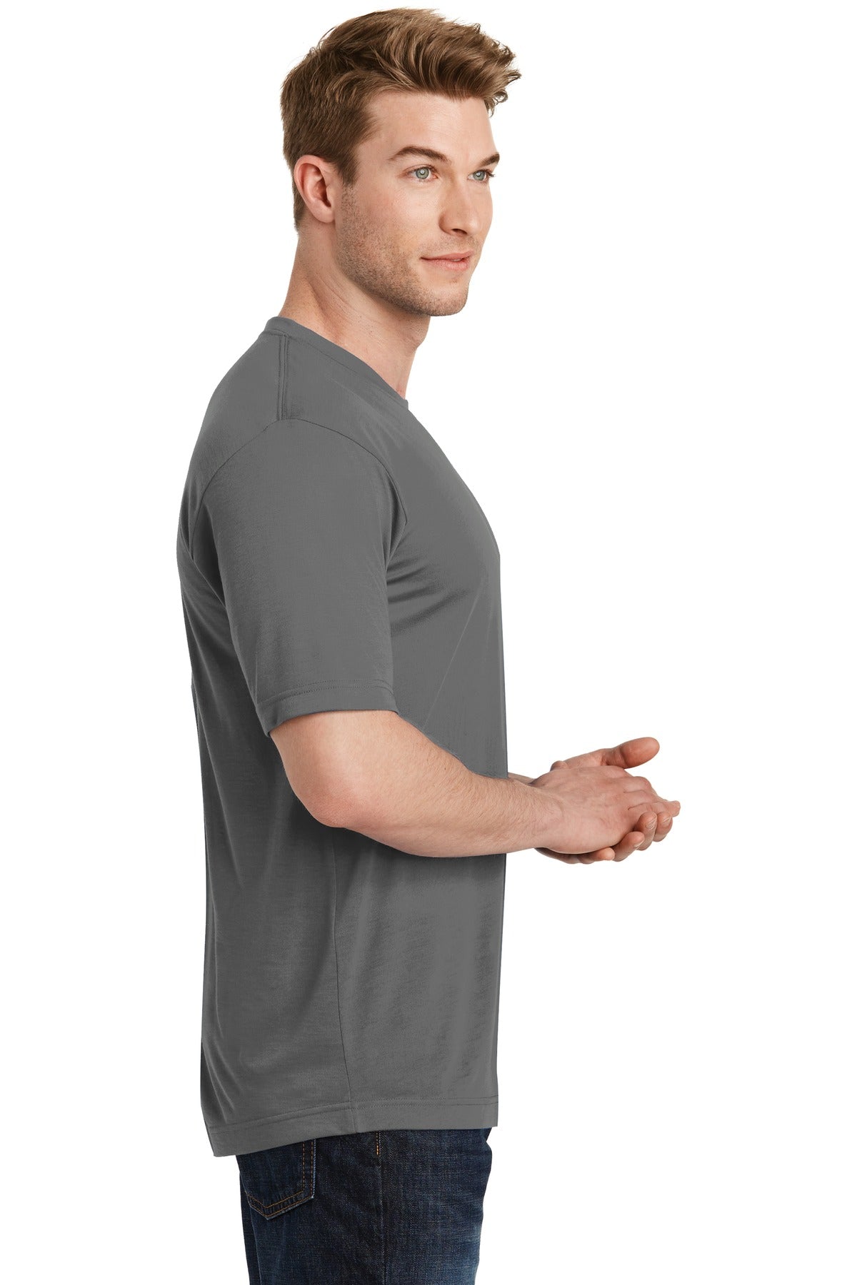 Dark Smoke Gry Sport-Tek PosiCharge Competitor Cotton Touch Tee. ST450