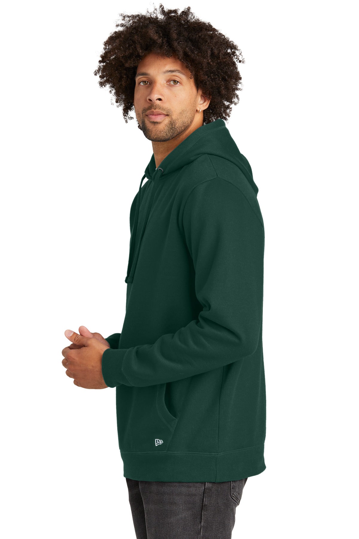 DarkGreen New Era Comeback Fleece Pullover Hoodie NEA550