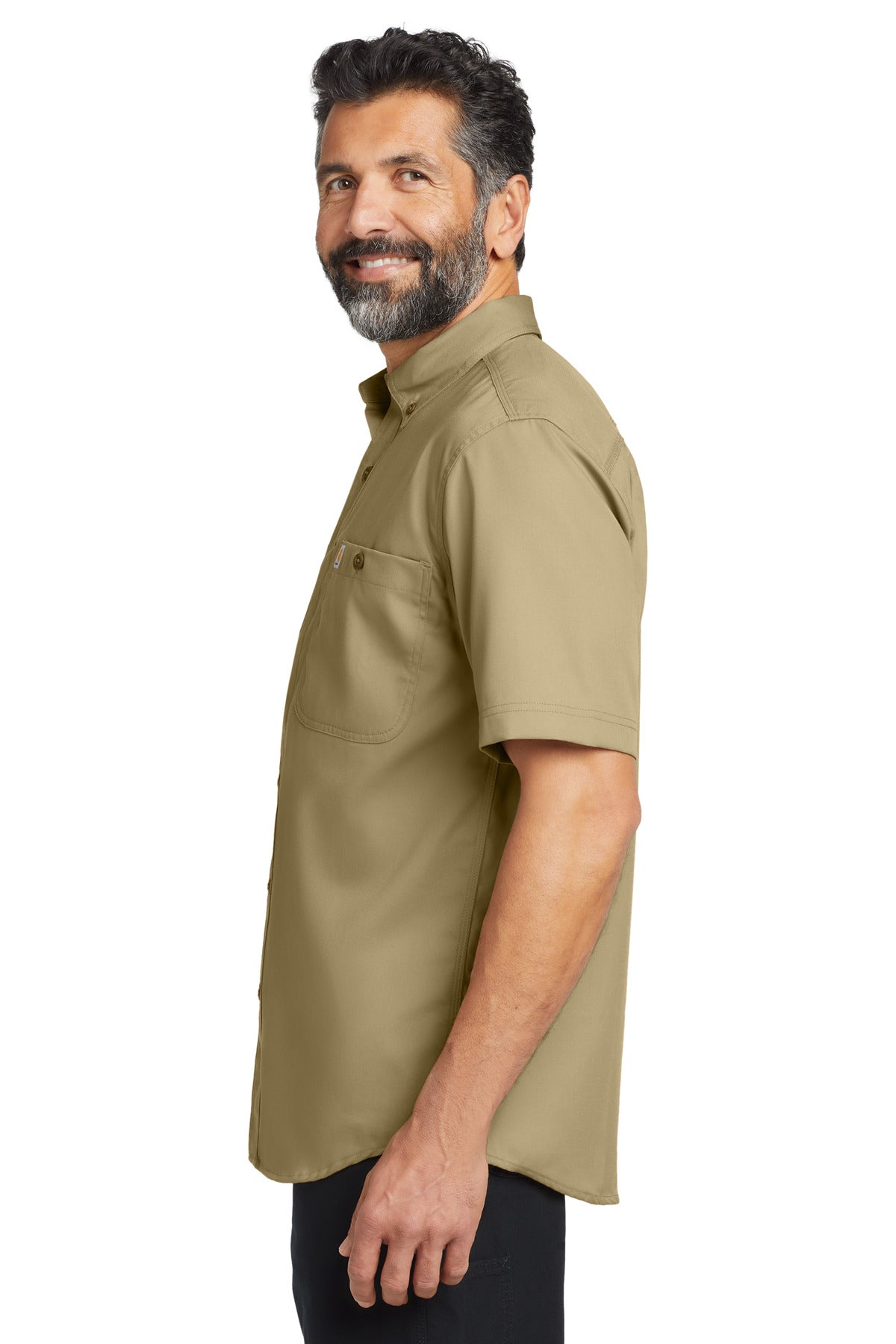 DarkKhaki Carhartt Rugged Professional Series Short Sleeve Shirt CT106688